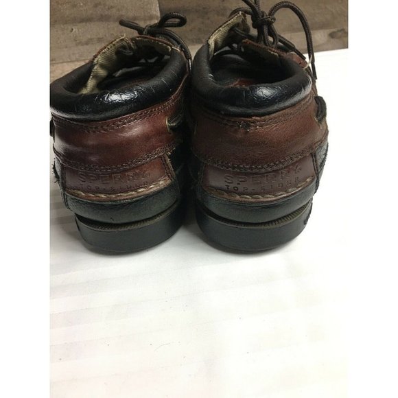 SPERRY TOP-SIDER Navy Blue Leather Men's Size 13M - Picture 5 of 9